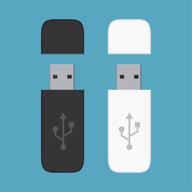 usb flash disk vektör çizimi