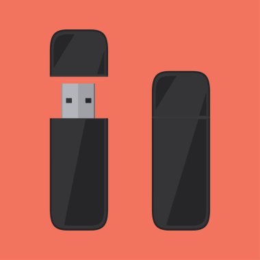usb flash disk vektör çizimi