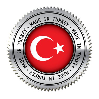 Türkiye 'de yapılan etiket vektör çizimi