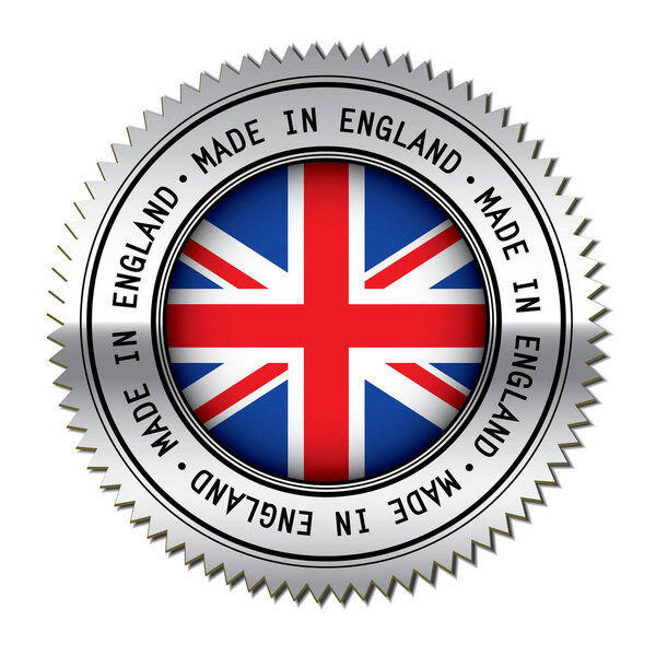 Made in England sticker vector illustration