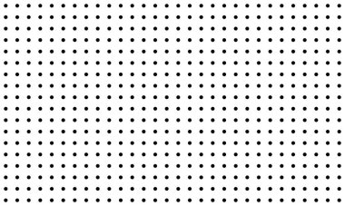 Basit siyah noktasız polka desenli, minimalist stil süslemeli. Tekrarlanabilir tessellation retro arkaplan dokusu beyaz arkaplanda izole edildi