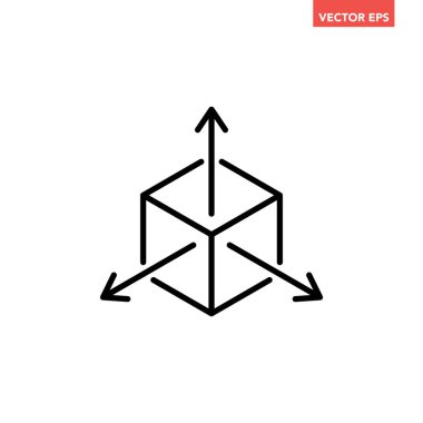 küp vektör logo tasarım şablonu