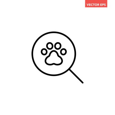 Köpek vektör simgesi. köpek sembolü çizimi