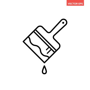 Fırça simgesi vektör illüstrasyonunu boya