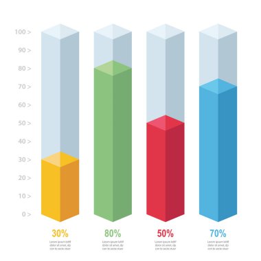 Infographic öğeleri kümesi.