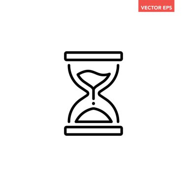 kum saati simgesi tasarım vektörü