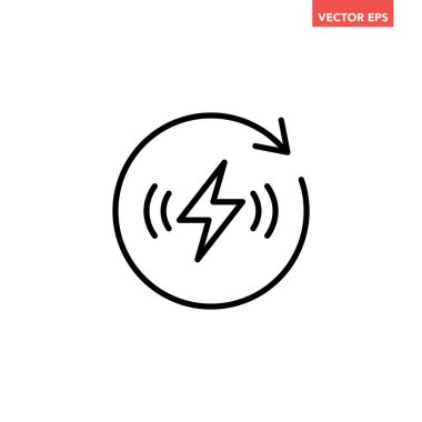 Yıldırımın vektör logo tasarımı ögesi