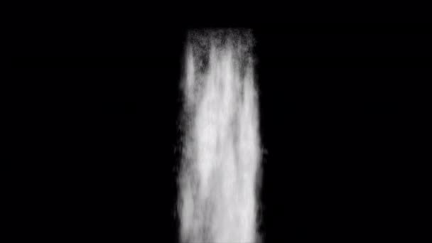 Waterval Waterval Met Alpha Channel Doorzichtige Achtergrond — Stockvideo
