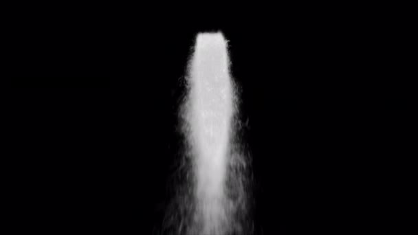 Langer Wasserfall Blick Von Unten Wasserfall Mit Alpha Channel Transparenter — Stockvideo