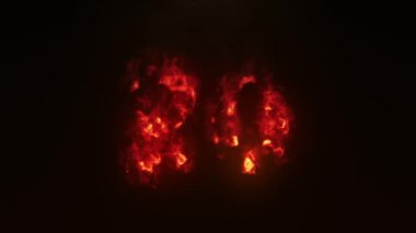 20 Numara yanıyor. Ateş Numarası