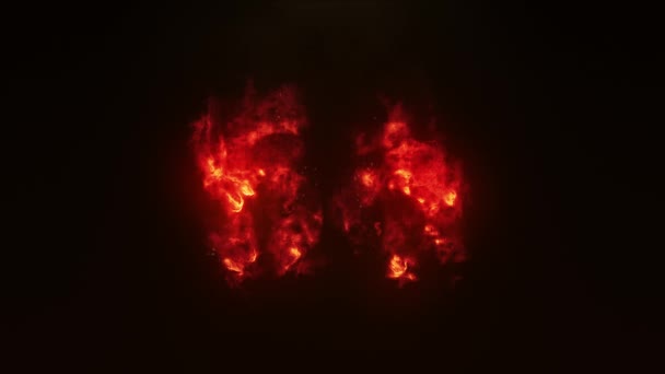 Numara Yanıyor Ateş Numarası — Stok video