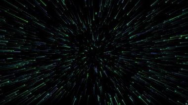 Sıra yağmuru. Renkli çizgi animasyonu. Soyut Çizgi Canlandırması. Döngü Canlandırması