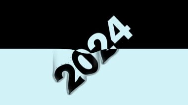 2024 Giriş Suyu. Su Damlası Numara Canlandırması