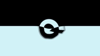 Q harfi suya düştü. Q harfi suya düşüyor. Sıvı harf Q