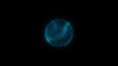 Mavi Parçacık Küresi. Sihirli Parçacık Topu. Sihirli Parçacık Küresi. Döngü Canlandırması