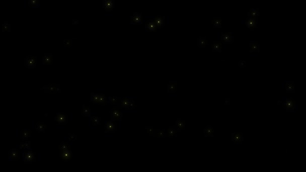 Анімація Світлячків Анімація Тла Світлячків Анімація Петель Феєрверків — стокове відео