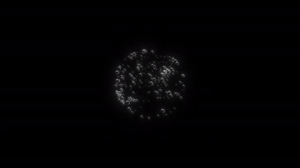 Bubble Orb Bubble Sphere Bubble Ball Loop Animation — Stock Video