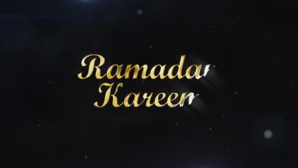Ramadan Kareem Ramadan Mubarak Ramadan Greetings Holy Month Happy Ramadan — Stock Video
