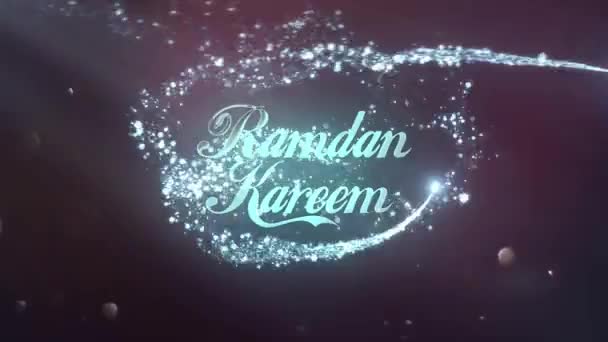 Ramadán Kareem Ramadán Mubarak Saludos Ramadán Mes Santo Feliz Ramadán — Vídeo de stock
