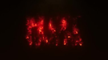 Sıcak yaz. Yanan Yaz. Ateşli Yaz Metni Animasyonu. Yaz Sıcağı