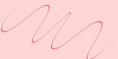 Bükülmüş çizgileri olan kırmızı ışık vektörü. Kıvrımlardaki eğri çizgilerden bir örnek. Marka kitabınız için yeni tarz.