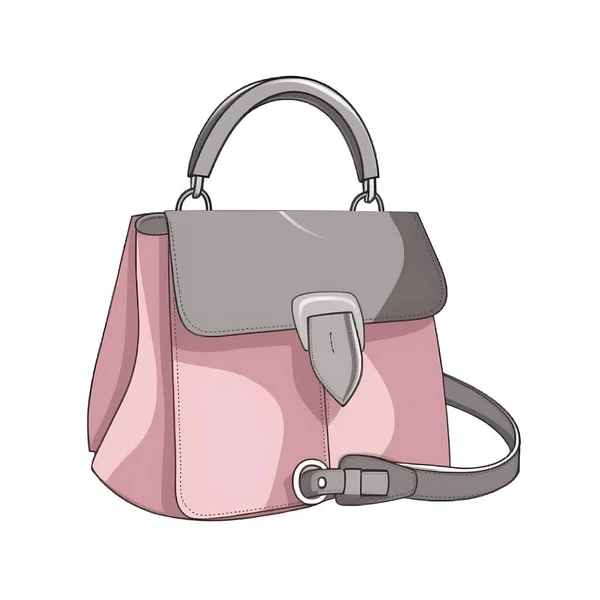 Bag Pink Grey Accesories — Stock Photo, Image