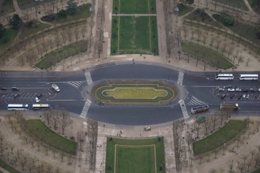Eyfel Kulesi 'nin tepesinden Paris