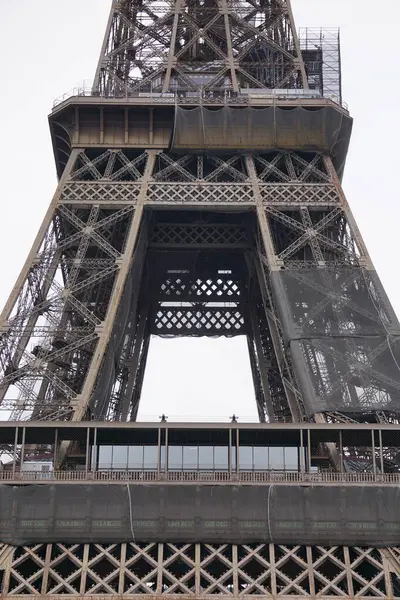 Ейфелева Вежа Місті Париж — стокове фото