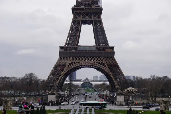 Eiffelova Věž Pařížském Městě — Stock fotografie