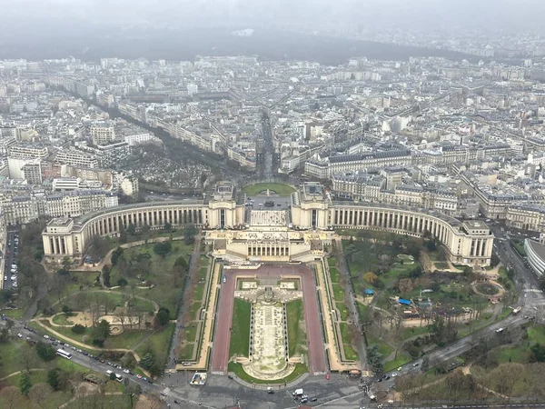 Paris Från Toppen Eiffeltornet — Stockfoto