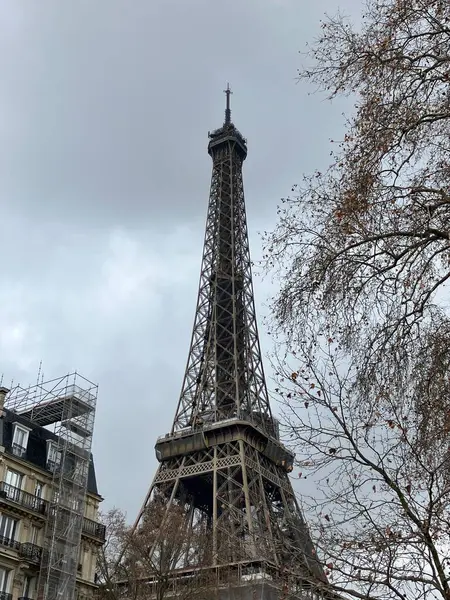 Eiffel Torony Párizs Városában — Stock Fotó