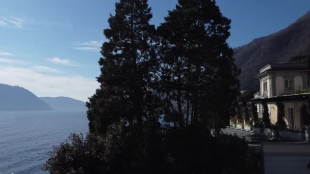 Панорамний Вид Озеро Комо — стокове відео