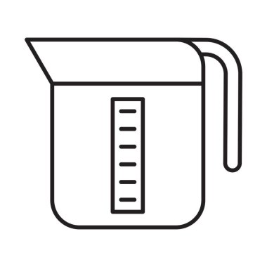 Kişisel ve Ticari Kullanım İçin Ölçme Kabı Simgesi Tasarımı