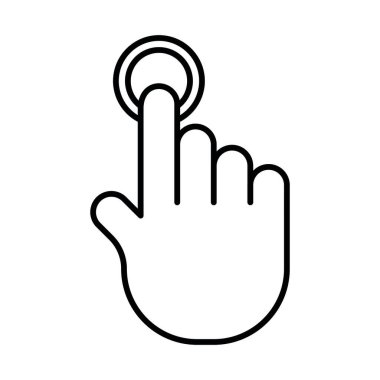 Tap çizgi simgesi tasarımı