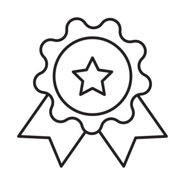 Rozet satırı simgesi tasarım 