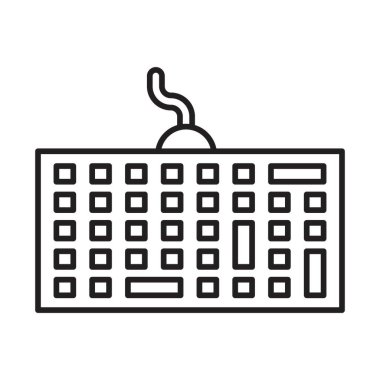 Klavye satırı simgesi tasarım 