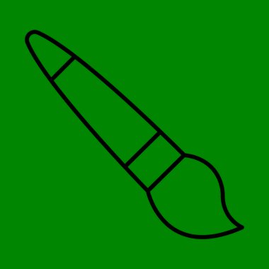 Boya Fırçası Satırı Simgesi Tasarımı