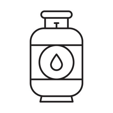 Gaz Silindiri Satır Simgesi Tasarımı