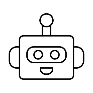 Chatbot Satır Simgesi Tasarımı 