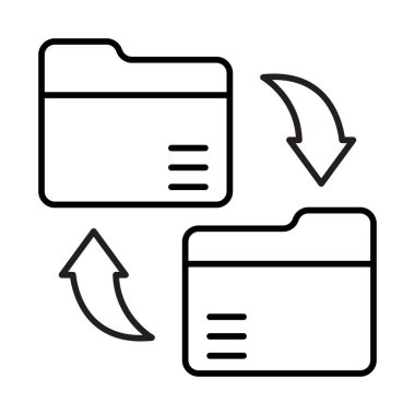Dosya Aktarım Satırı Simgesi Tasarımı 