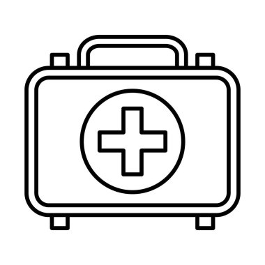 İlk Yardım Kit Satır Simgesi Tasarımı