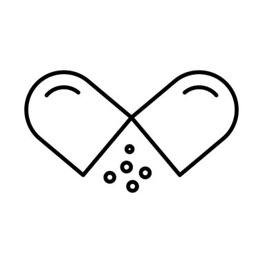 Vitaminler Satır Simgesi Tasarımı