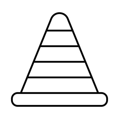 Trafik Konisi Satır Simgesi Tasarımı