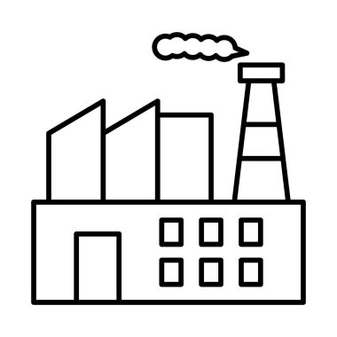 Fabrika satırı simgesi tasarım