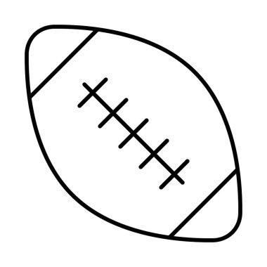 Amerikan Futbol Çizgisi Simgesi Tasarımı