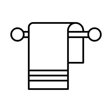Havlu Çizgisi Simgesi Tasarımı
