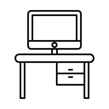 masa satırı simgesi tasarımı