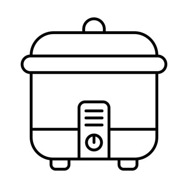 Rice Cooker Line Simge Tasarımı