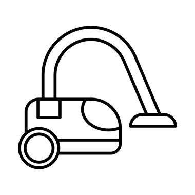 Süpürge Temizleyici Satır Simgesi Tasarımı