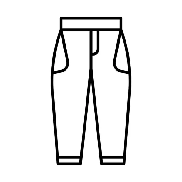 Pantalon Çizgisi Simgesi Tasarımı